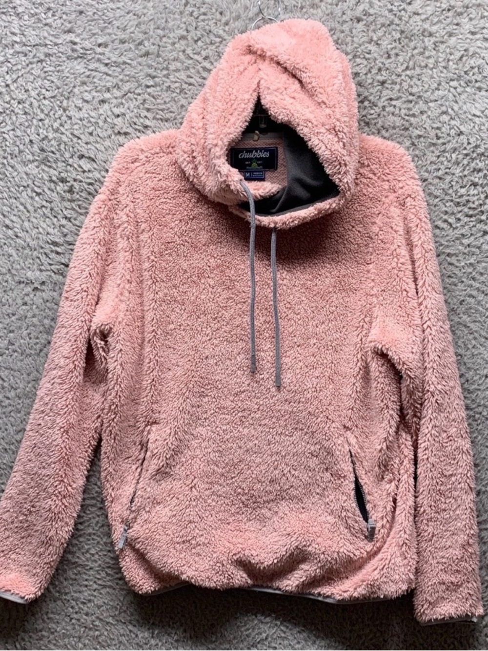 chubbies Women's Plush Hooded Pullover Sweater - Dusty Rose